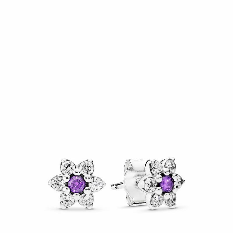 Pandora Australia Forget Me Not Stud Earrings - Sterling Silver | NGKMIL235